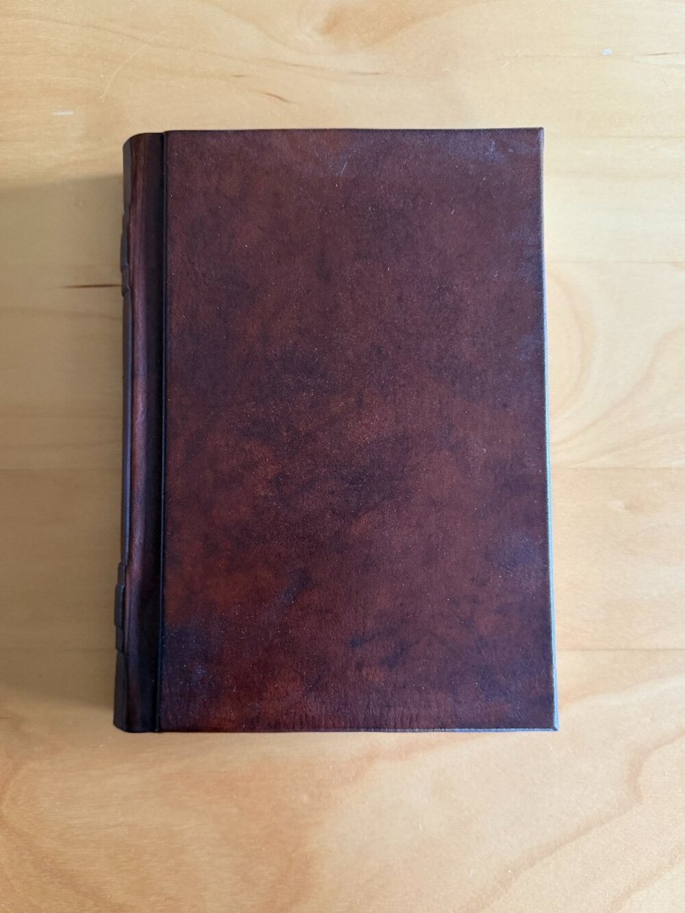 Luxurious Brown Leather Notebook - Lined, Cream Paper